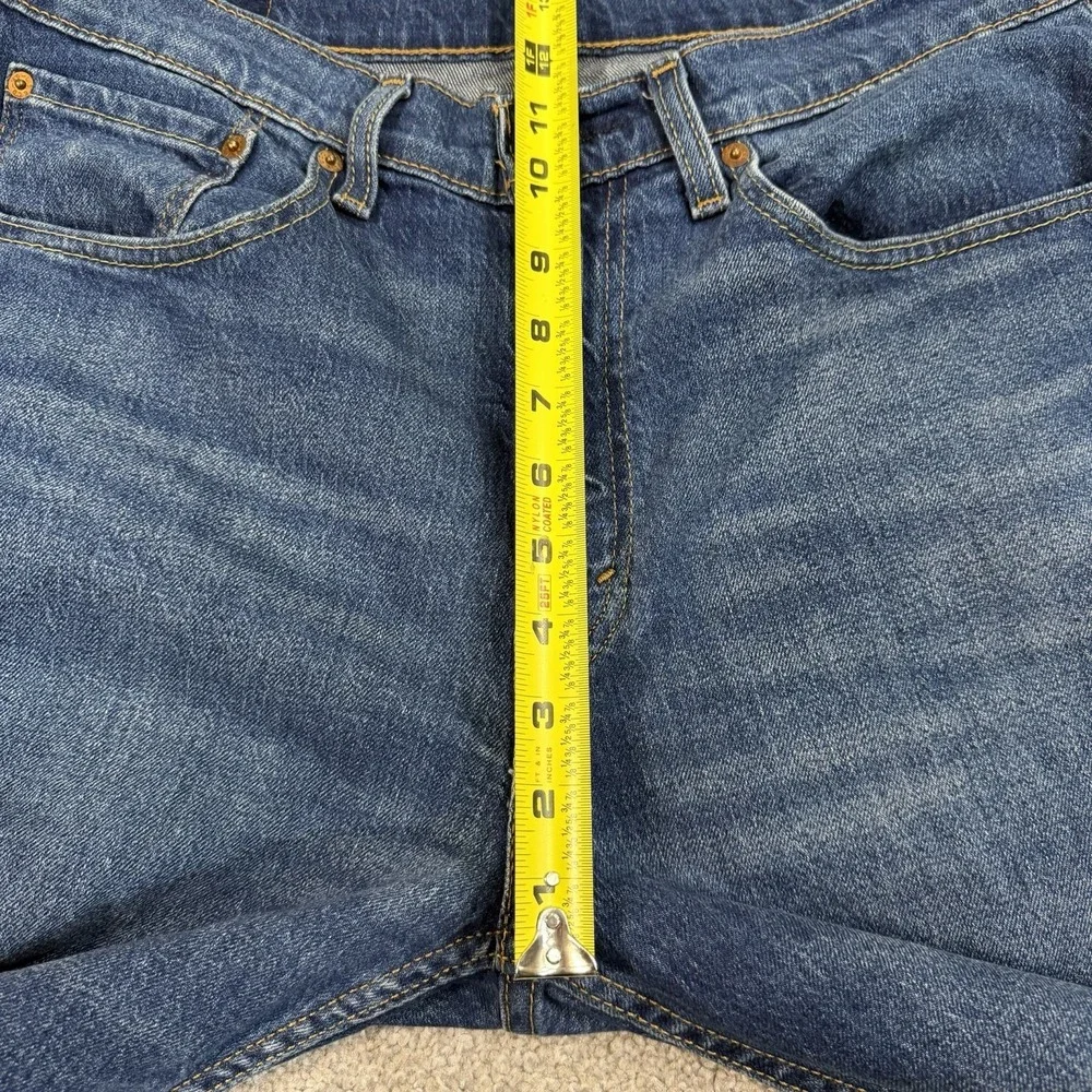 Levi's Mens 505 Jeans 34x34 Straight Leg Blue Medium Wash Denim Classic Everyday - Picture 4 of 9